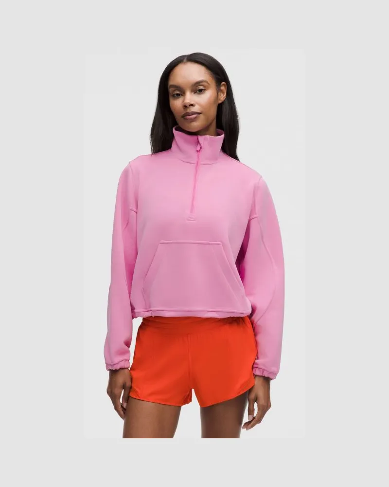 LULULEMON Gebürstetes Top aus Softstreme mit halblangem Reißverschluss für Frauen – Größe in Sweet Sorbet Sweet