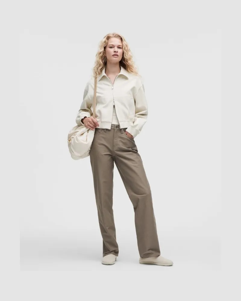 LULULEMON EasyFive Hose mit mittelhohem Bund und geradem Bein im Relaxed Fit Normale Länge für Frauen – Größe in Cypress Forest Cypress