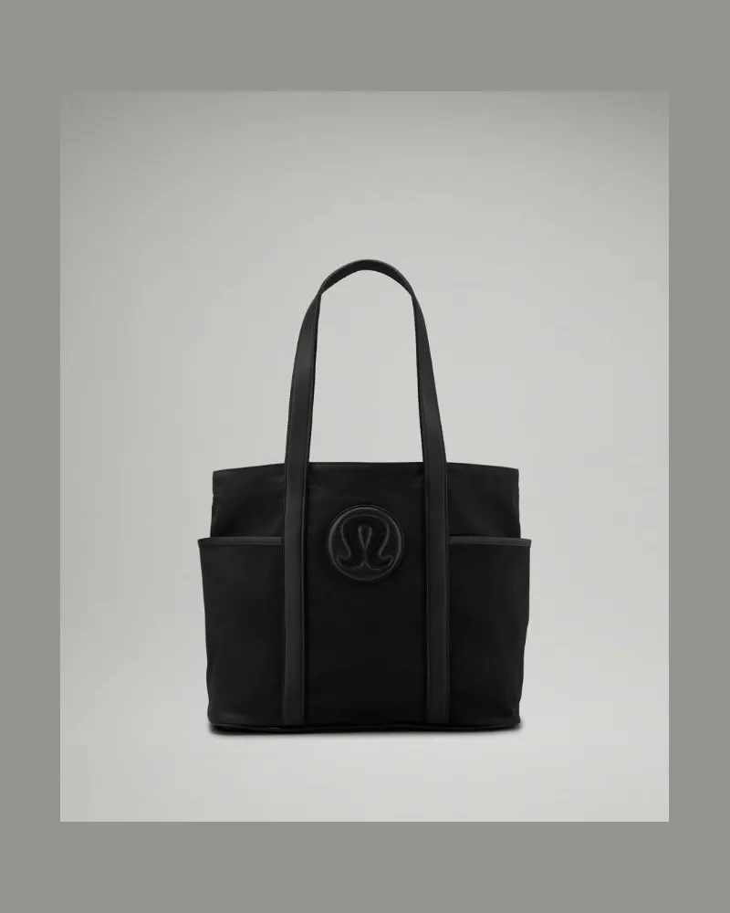 LULULEMON Daily Tote-Bag aus Canvas mit mehreren Taschen Kaktus Größe in Black Black