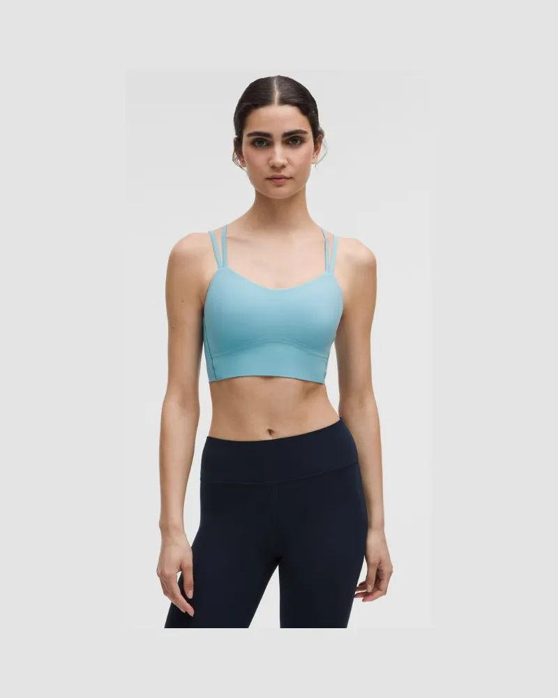 LULULEMON Like a Cloud Longline-BH Leichter Halt B/C Cups für Frauen – Größe in Washed Blue Washed