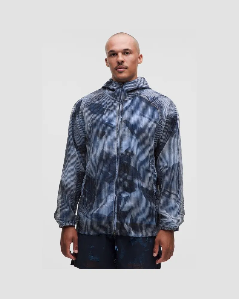 LULULEMON Jacke mit transparentem Overlay SLNSH Kollektion für Männer – Größe in Lenticular Dancer Navy Lenticular