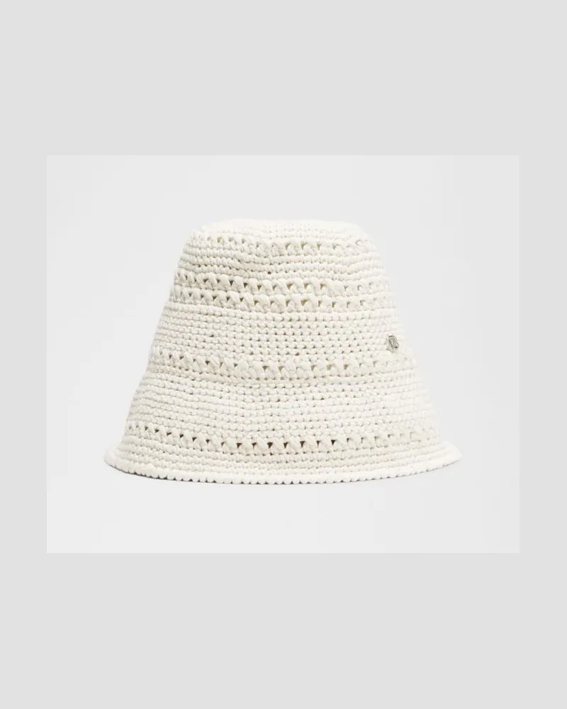 LULULEMON Bucket Hat aus gehäkelter – Größe in Light Ivory Light