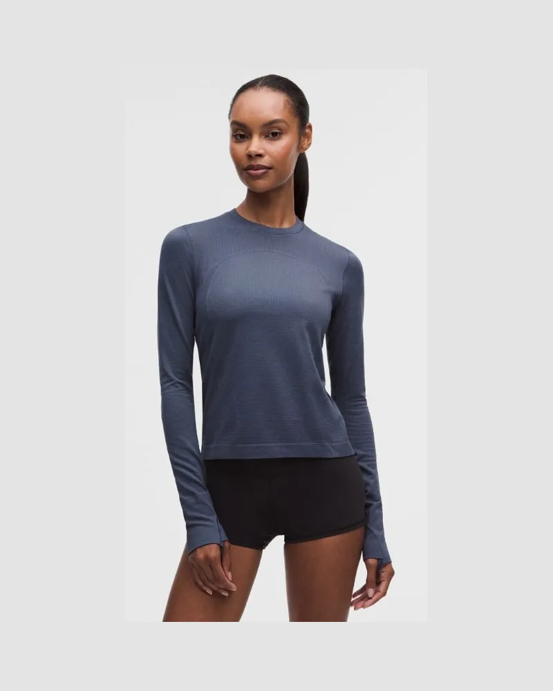 LULULEMON Super Swiftly-Langarmshirt für Frauen – Größe in Dusty Diamond Dusty