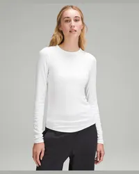 LULULEMON Hold Tight Langarmshirt White