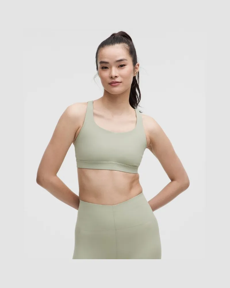 LULULEMON Energy BH Mittlerer Halt B–D-Cups für Frauen – Größe in Fog Green Fog