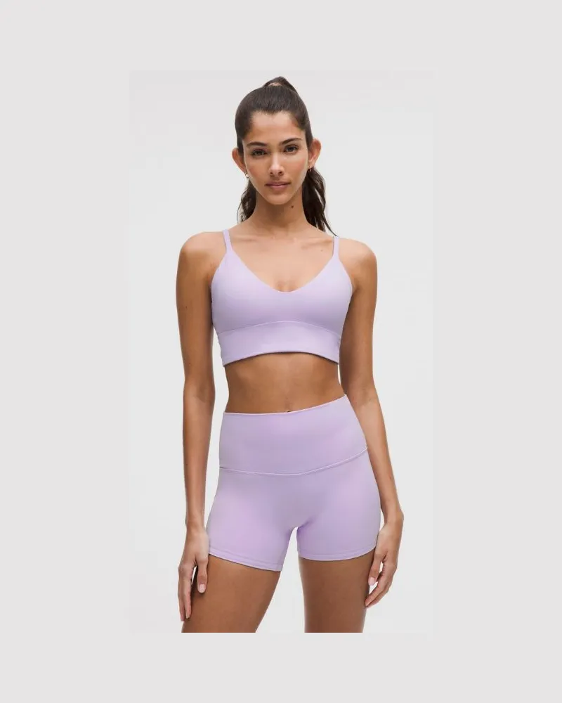 LULULEMON Focuser BH mit U-Ausschnitt Leichter Halt für A/B-Cups für Frauen – Größe in Lavender Frost Lavender