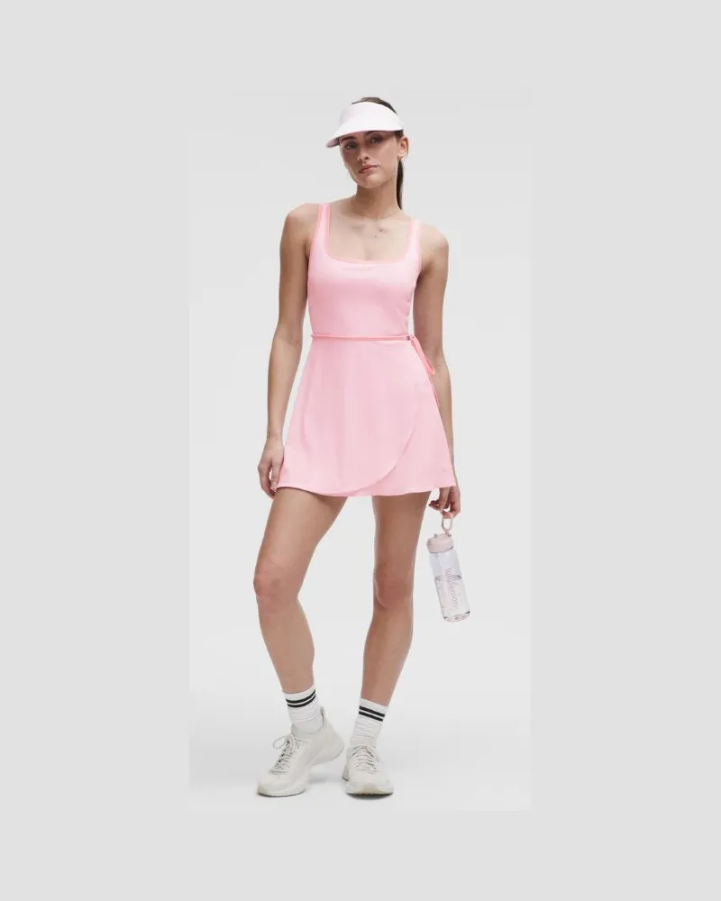 LULULEMON Tenniskleid mit Wrap-Front für Frauen – Größe in Pink Organza/Pink Haze Pink