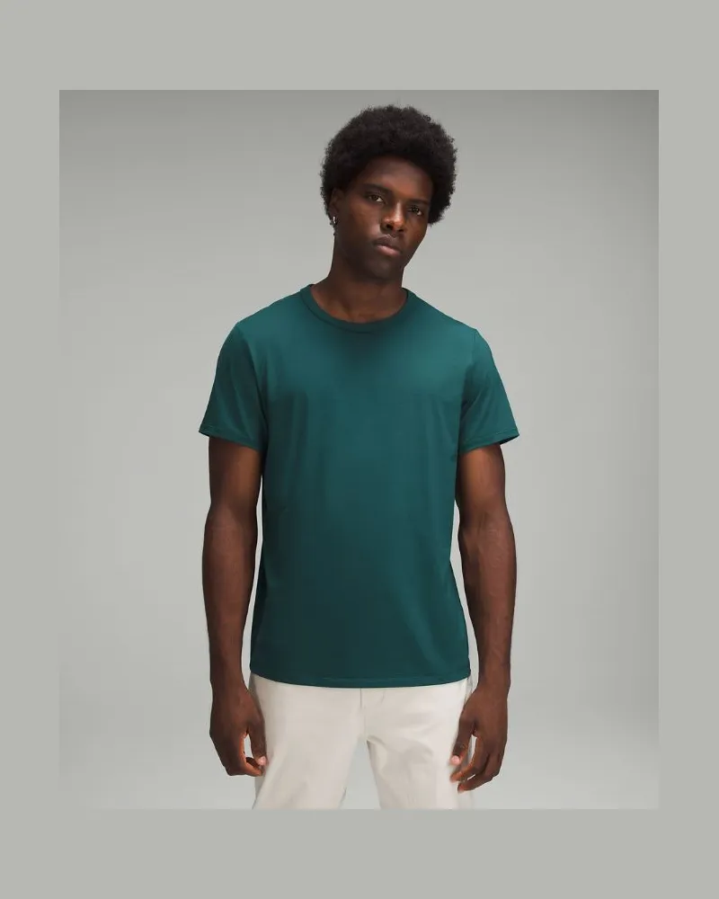 LULULEMON Fundamental T-Shirt für Männer – Größe in Storm Teal Storm