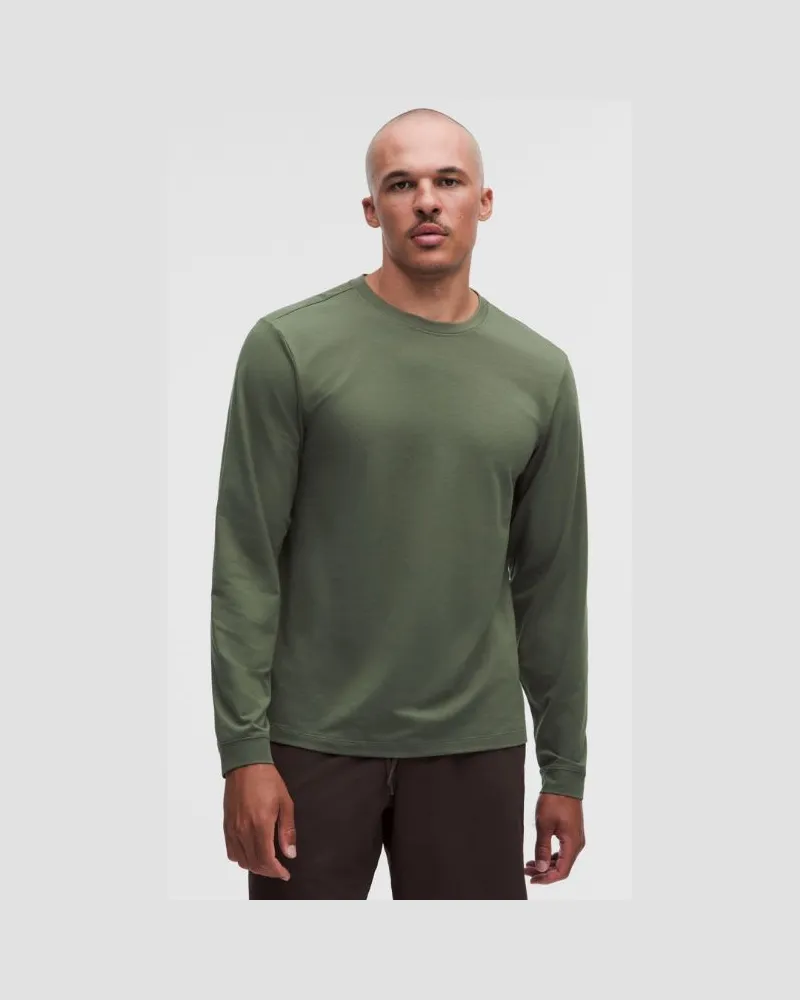 LULULEMON Zeroed In Langarmshirt für Männer – Größe in Sassy Sage Sassy