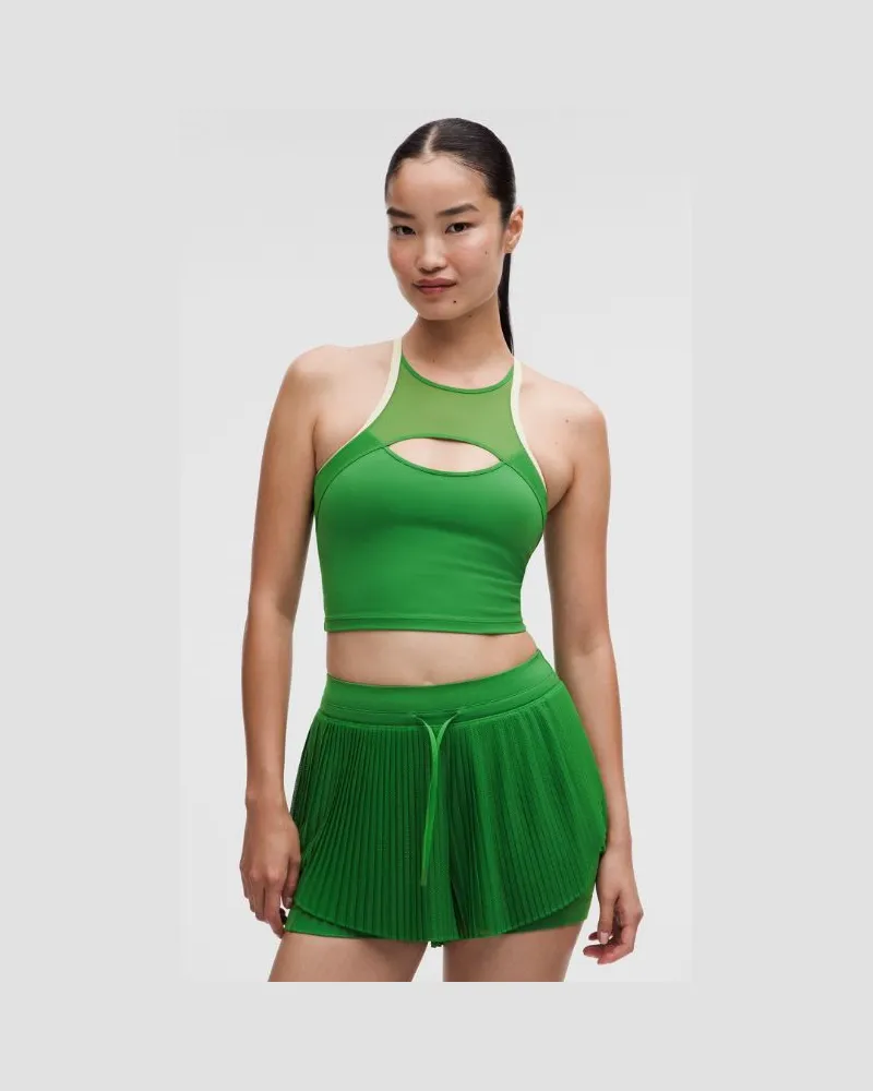 LULULEMON Ace Advantage Tennis-Tanktop mit Mesheinsatz für Frauen – Größe in Chameleon/Light Ivory Chameleon