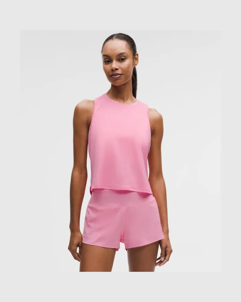 LULULEMON Leichtes Lauf-Tanktop in Taillenlänge für Frauen – Größe in Candy Cloud Candy