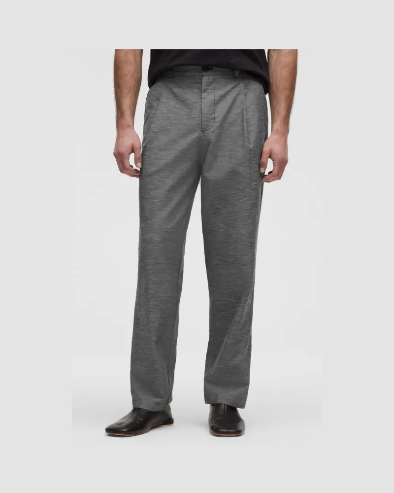 LULULEMON Bundfaltenhose aus LuluLinen Normale Länge für Männer – Größe in Black Black