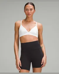 LULULEMON License to Train Triangel-BH Leichter Halt A/B-Cups White