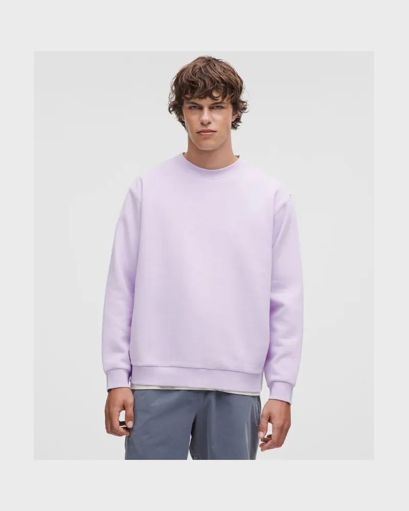 LULULEMON Steady State Pullover mit Rundhalsausschnitt für Männer – Größe in Lavender Frost Lavender
