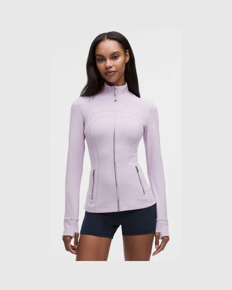 LULULEMON Define Jacke Nulu für Frauen – Größe in Lilac Play/Mirror Silver Lilac