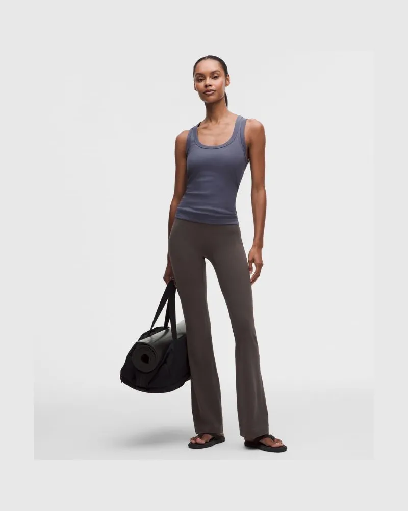 LULULEMON Groove No Line-Hose mit hohem Bund und ausgestelltem Bein für Frauen – Größe in Mahogany Muse Mahogany