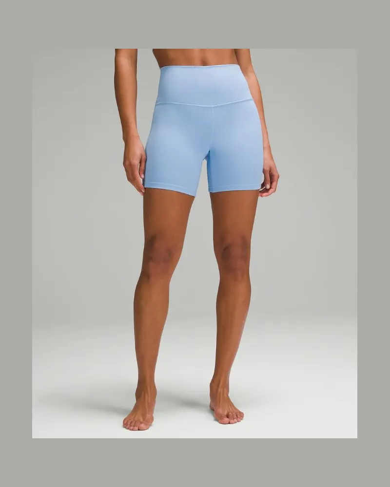 LULULEMON Align Shorts mit hohem Bund für Frauen – 15 cm – Größe in Sinatra Blue Sinatra