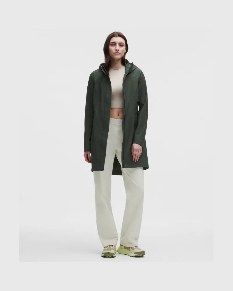 LULULEMON Rain Rebel Jacke für Frauen – Größe in Rainforest Green Rainforest