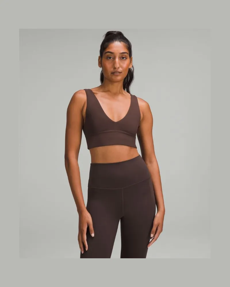 LULULEMON Align BH mit V-Ausschnitt Leichter Halt A/B-Cups für Frauen – Größe in Espresso Espresso
