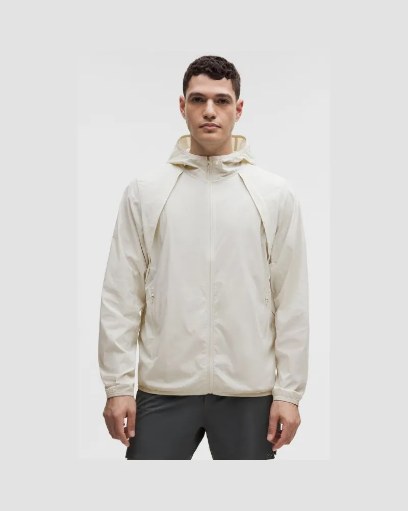 LULULEMON Fast and Free Packbare Jacke für Männer – Größe in Bone Bone
