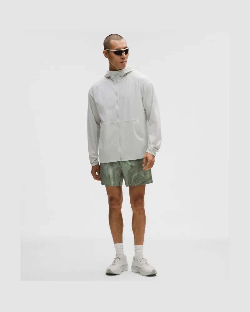 LULULEMON Pace Breaker Shorts mit Liner für Männer – 13 cm – Größe in Luminous Wave Fog Green Multi Luminous