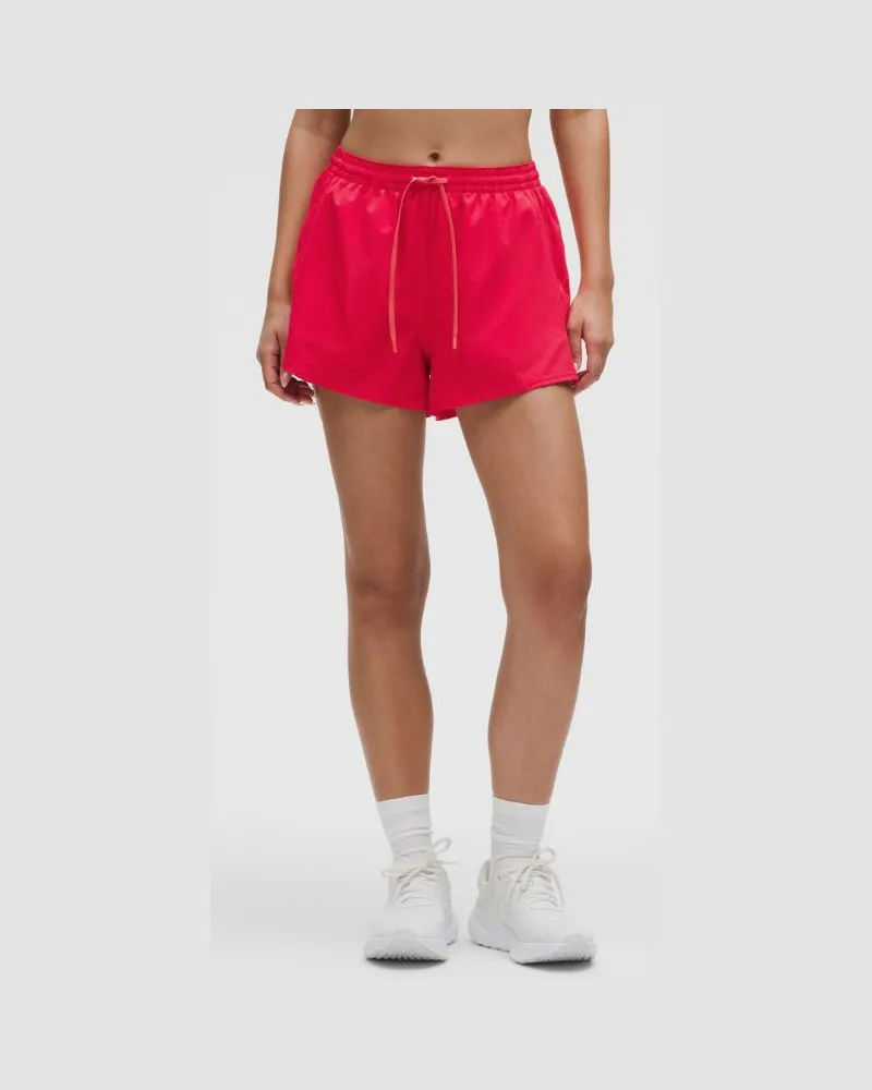 LULULEMON Pace Rival Shorts mit hohem Bund für Frauen – 8 cm – Größe in Red Glow Red
