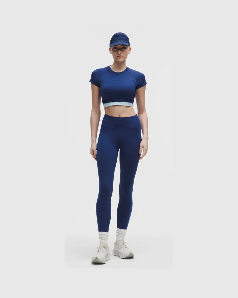 LULULEMON Swift Speed Leggings mit hohem Bund für Frauen – 64 cm – Größe in Clubhouse Blue Clubhouse
