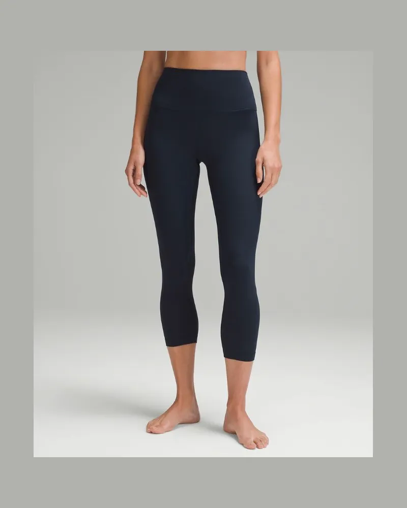 LULULEMON Align Crop Leggings mit hohem Bund für Frauen – 58 cm – Größe in True Navy True