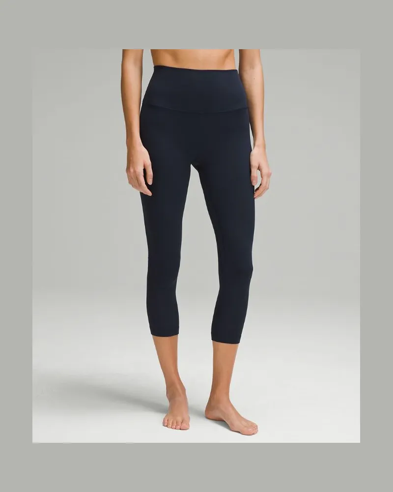 LULULEMON Align Crop Leggings mit hohem Bund für Frauen – 58 cm – Größe in True Navy True