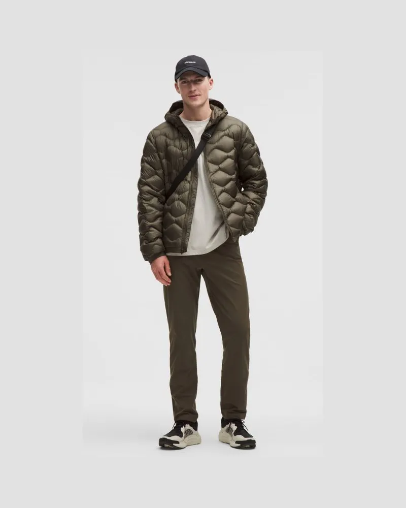 LULULEMON ABC-Hose im Classic Fit mit 5 Taschen Warpstreme für Männer – 86 cm – Größe in Olive Brown Olive