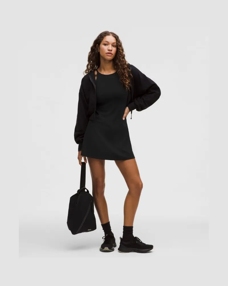 LULULEMON Align Hochgeschlossenes Kleid mit sleekem Liner Leichter Halt für A/B-Cups für Frauen – Größe in Black Black