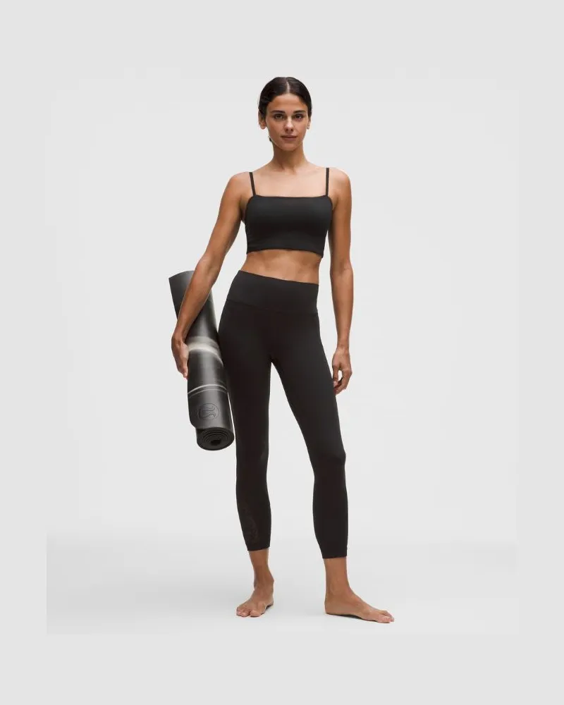 LULULEMON Paisley Lace Overlay Leggings 25" für Frauen – Größe in Black Black