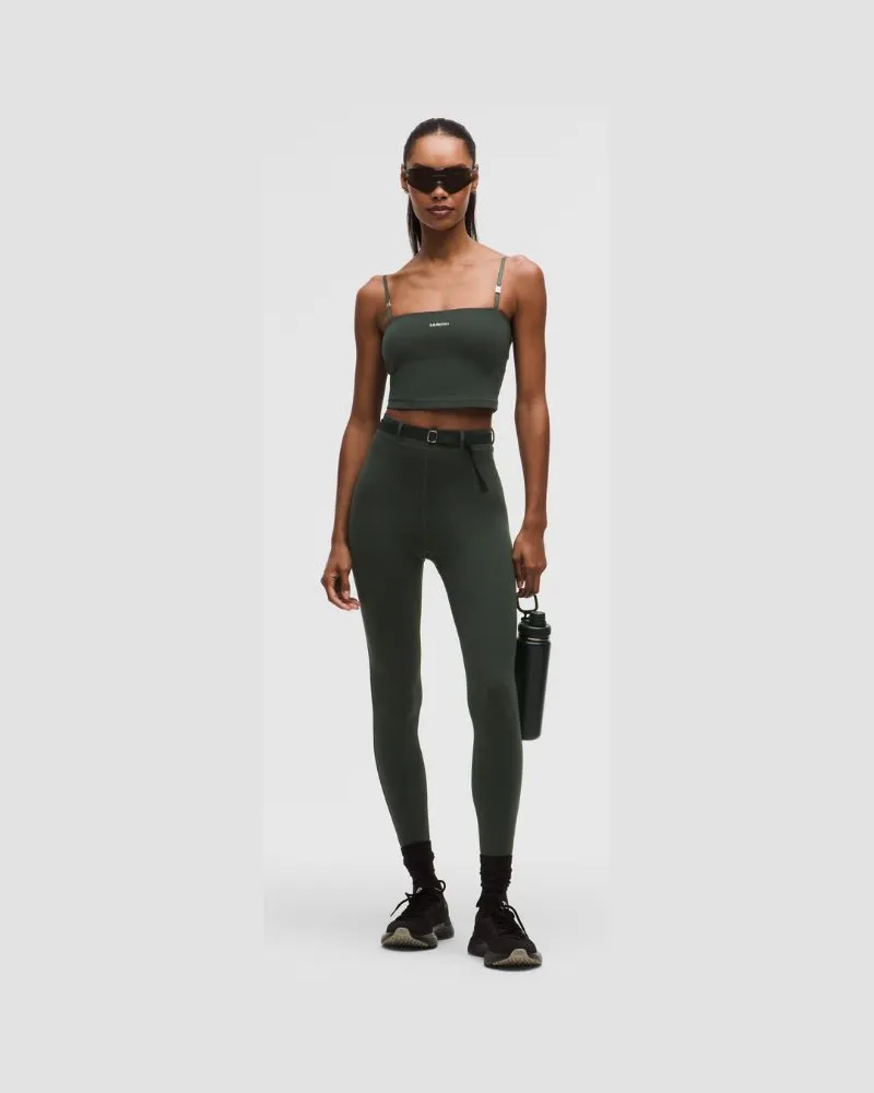 LULULEMON Everlux Leggings mit superhohem Bund und Gürtel für Frauen – 71 cm – Größe in Rainforest Green Rainforest