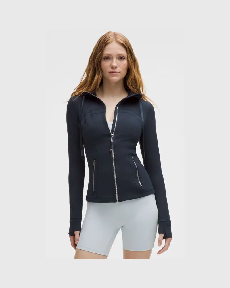 LULULEMON Define Jacke mit Kapuze Nulu für Frauen – Größe in True Navy/Mirror Silver True