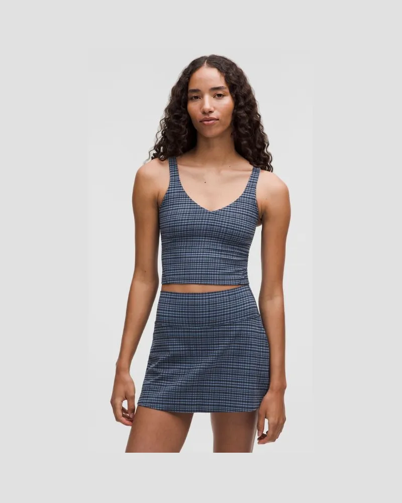 LULULEMON Align Tanktop für Frauen – Größe in Glow Grid Washed Denim Multi Glow