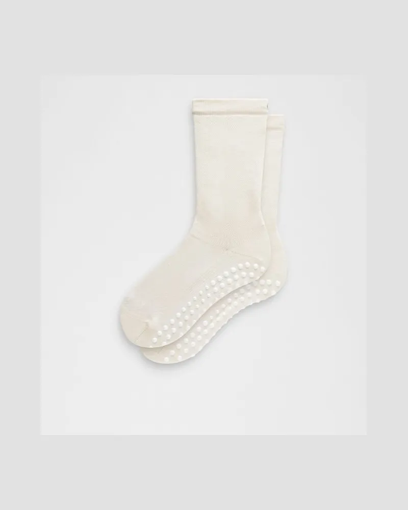 LULULEMON Find Your Balance Unisex Crew-Socken mit Noppen – Größe in Light Ivory Light