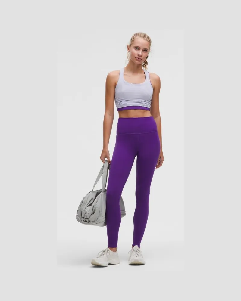 LULULEMON Wunder Train Leggings mit hohem Bund für Frauen – 71 cm – Größe in College Purple College