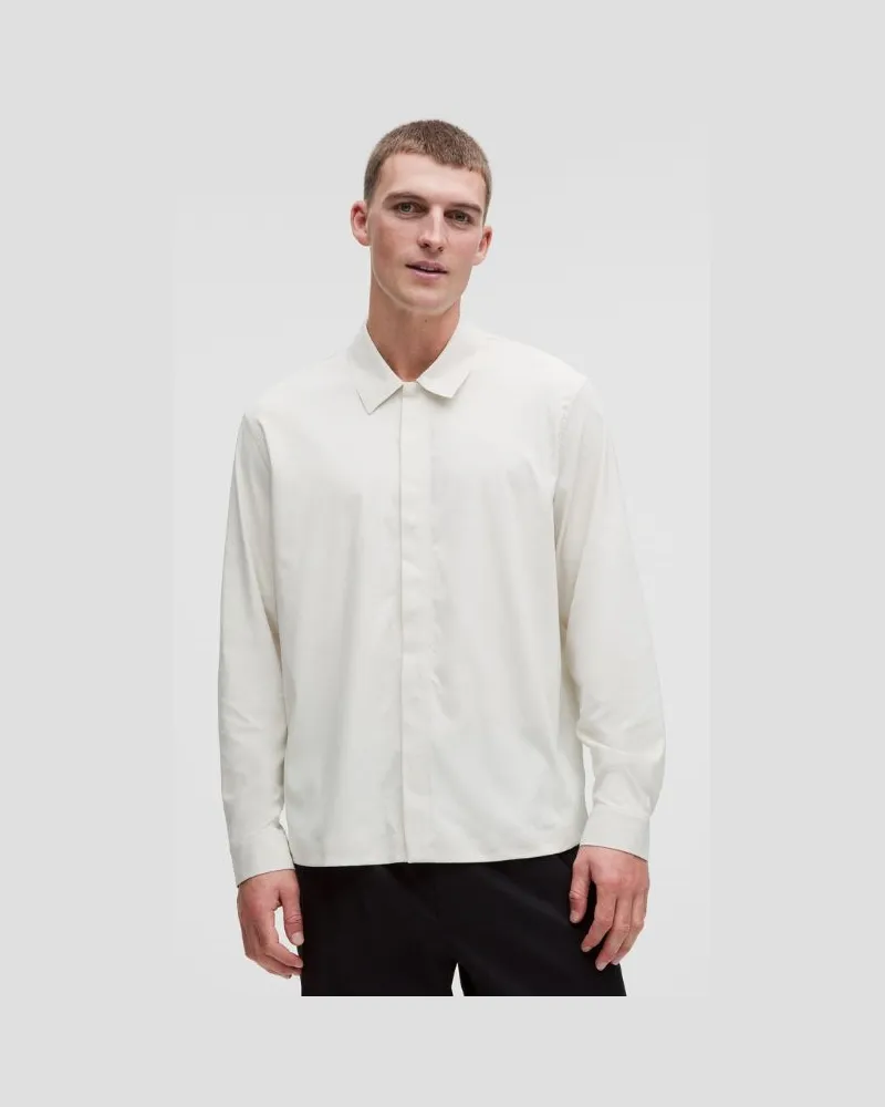 LULULEMON Swift Twill Long-Sleeve Shirt für Männer – Größe in Light Ivory Light