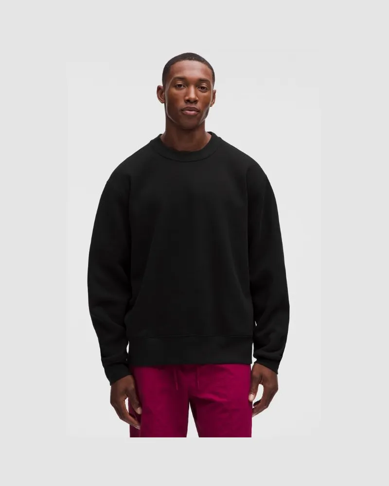 LULULEMON Steady State-Rundhalspullover aus SuperLoft für Männer – Größe in Schwarz Schwarz