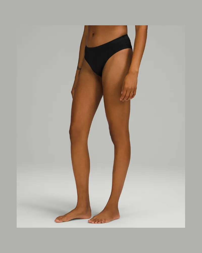 LULULEMON InvisiWear Bikini-Unterwäsche mit mittelhohem Bund für Frauen – Größe in Black Black