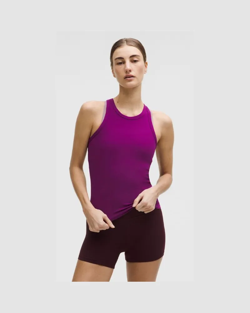 LULULEMON Align Racerback-Tanktop in Taillenlänge für Frauen – Größe in Chilled Grape Chilled