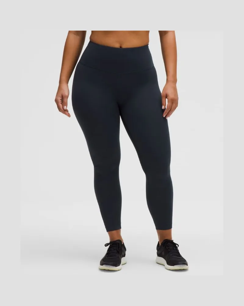 LULULEMON Wunder Train Leggings im Contour Fit mit hohem Bund für Frauen – 64 cm – Größe in True Navy True