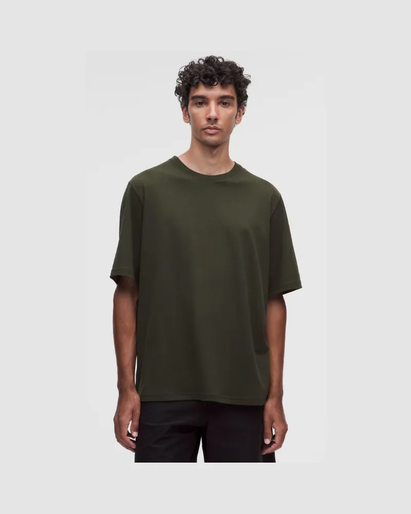 LULULEMON T-Shirt im Relaxed Fit aus Baumwollgemisch Meliert für Männer – Größe in Deep Forest Deep