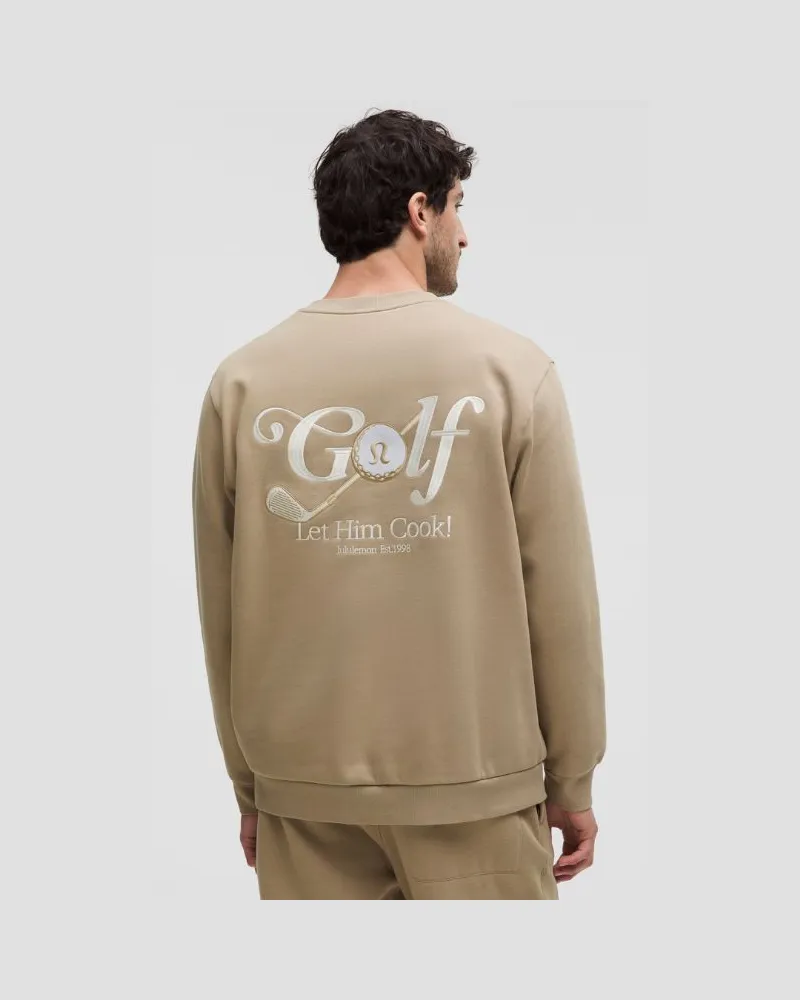 LULULEMON Steady State Pullover mit Rundhalsausschnitt Golf für Männer – Größe in Sheer Oak Sheer