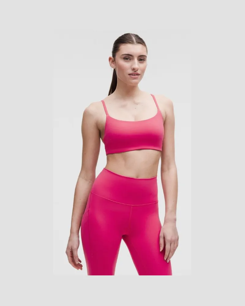 LULULEMON Wunder Train Racer-BH mit Trägern Leichter Halt C/D-Cups für Frauen – Größe in Raspberry Coulis Raspberry