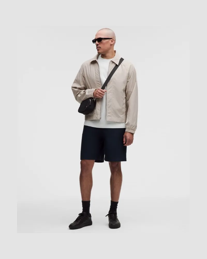 LULULEMON Jacke mit Kragen aus Baumwollgemisch für Männer – Khaki – Größe Downtown