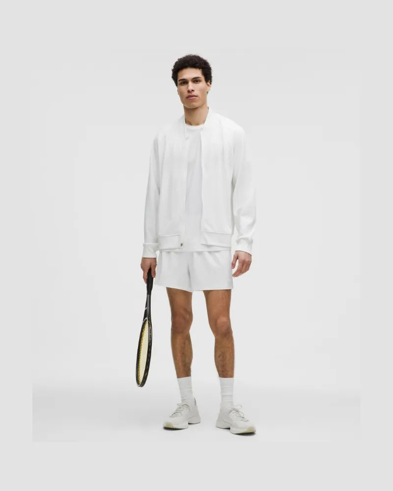 LULULEMON Tennisshorts mit Mesheinsätzen für Männer – 13 cm – Größe in Weiß Weiß