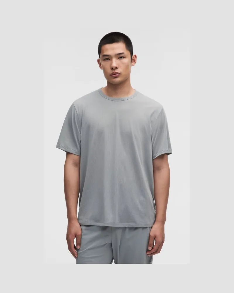 LULULEMON Mile Maker -T-Shirt für Männer – Größe in Feather Grey Feather