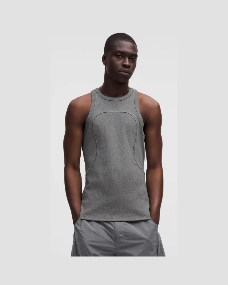 LULULEMON Tanktop im Tight Fit aus gerippter SLNSH Kollektion für Männer – Größe in Heathered Asphalt Grey Heathered