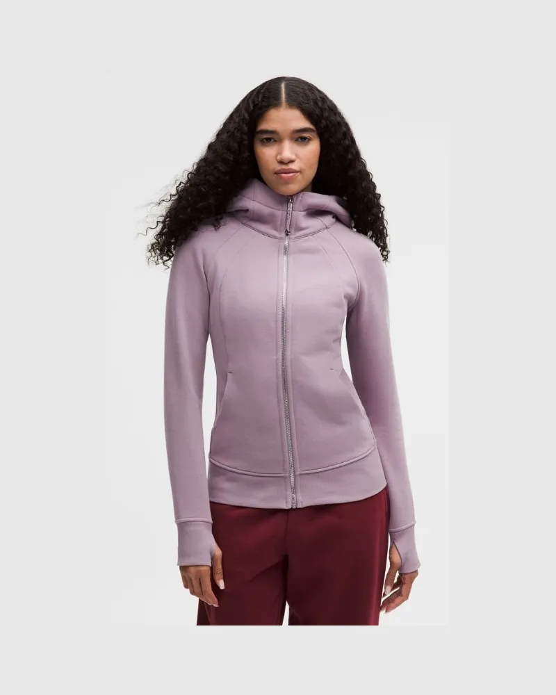 LULULEMON Scuba-Hoodie mit durchgehendem Reißverschluss für Frauen – Größe in Lotus Lavender/Mirror Silver Lotus